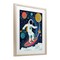 Stupell Industries Surfing Astronaut Beyond Space Framed Print Under Glass, design by Lisa Perry Whitebutton